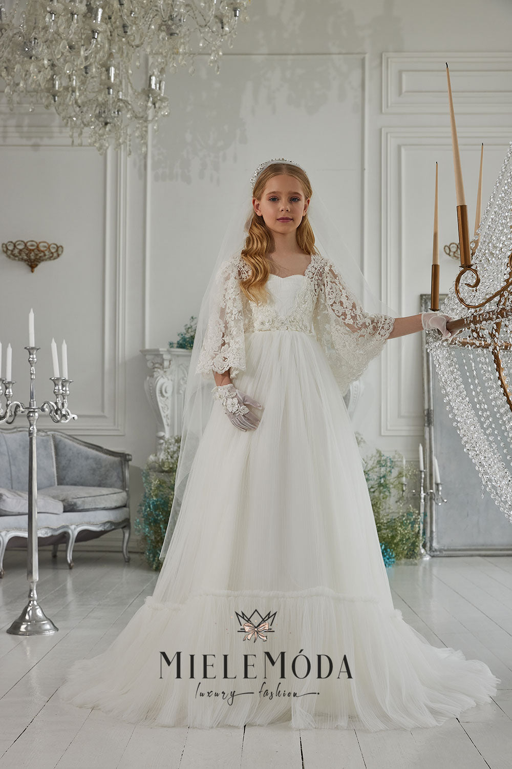 Gabriela Luxury Flower Girl Communion Dress