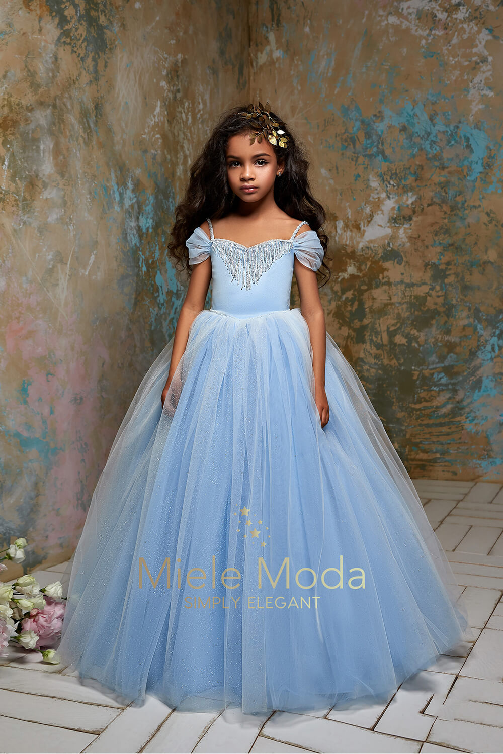 luxury sparkly flower girl dresses ball gown pageant little girl