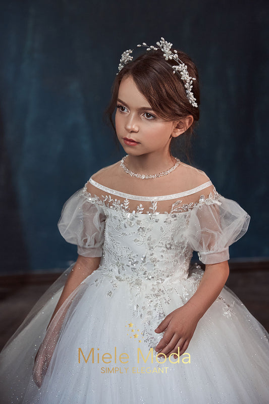 Giselle Flower Girl Dress with Cape