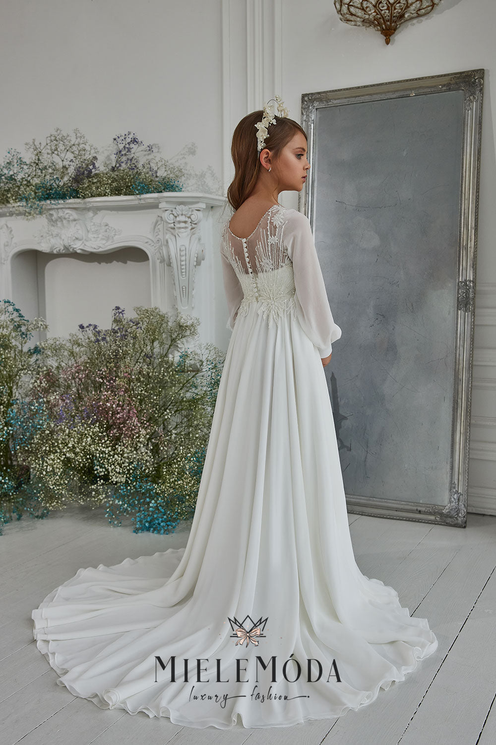 Hana Luxury Flower Girl Communion Dress