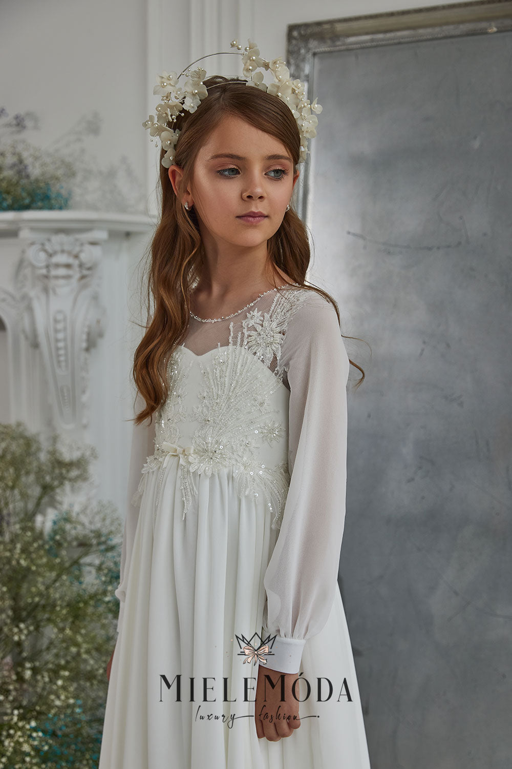 Hana Luxury Flower Girl Communion Dress