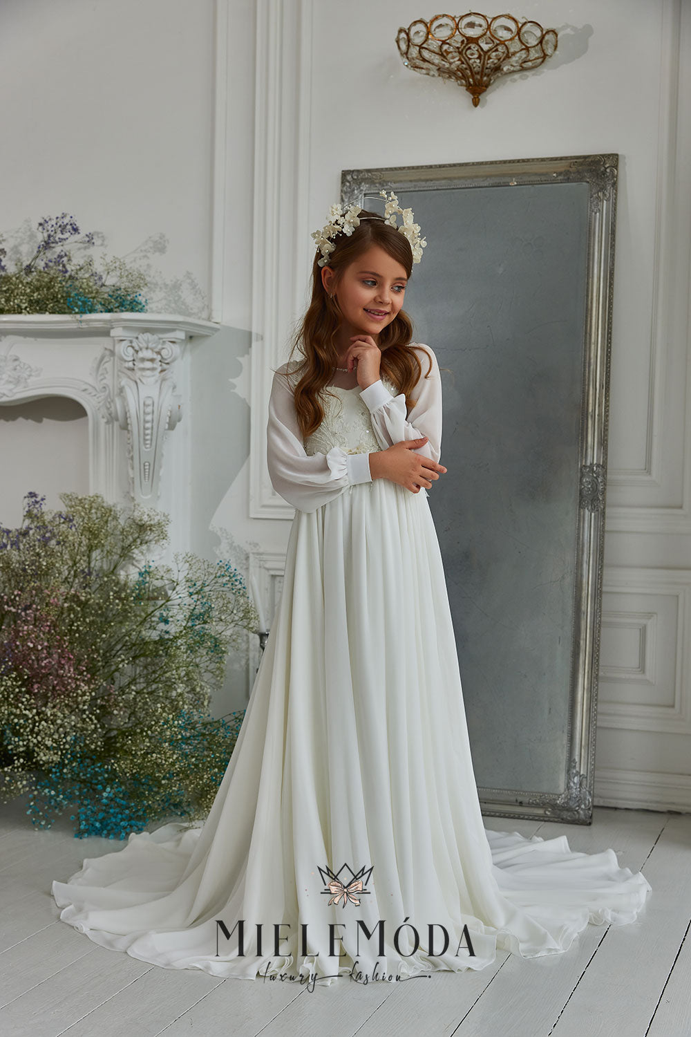 Hana Luxury Flower Girl Communion Dress