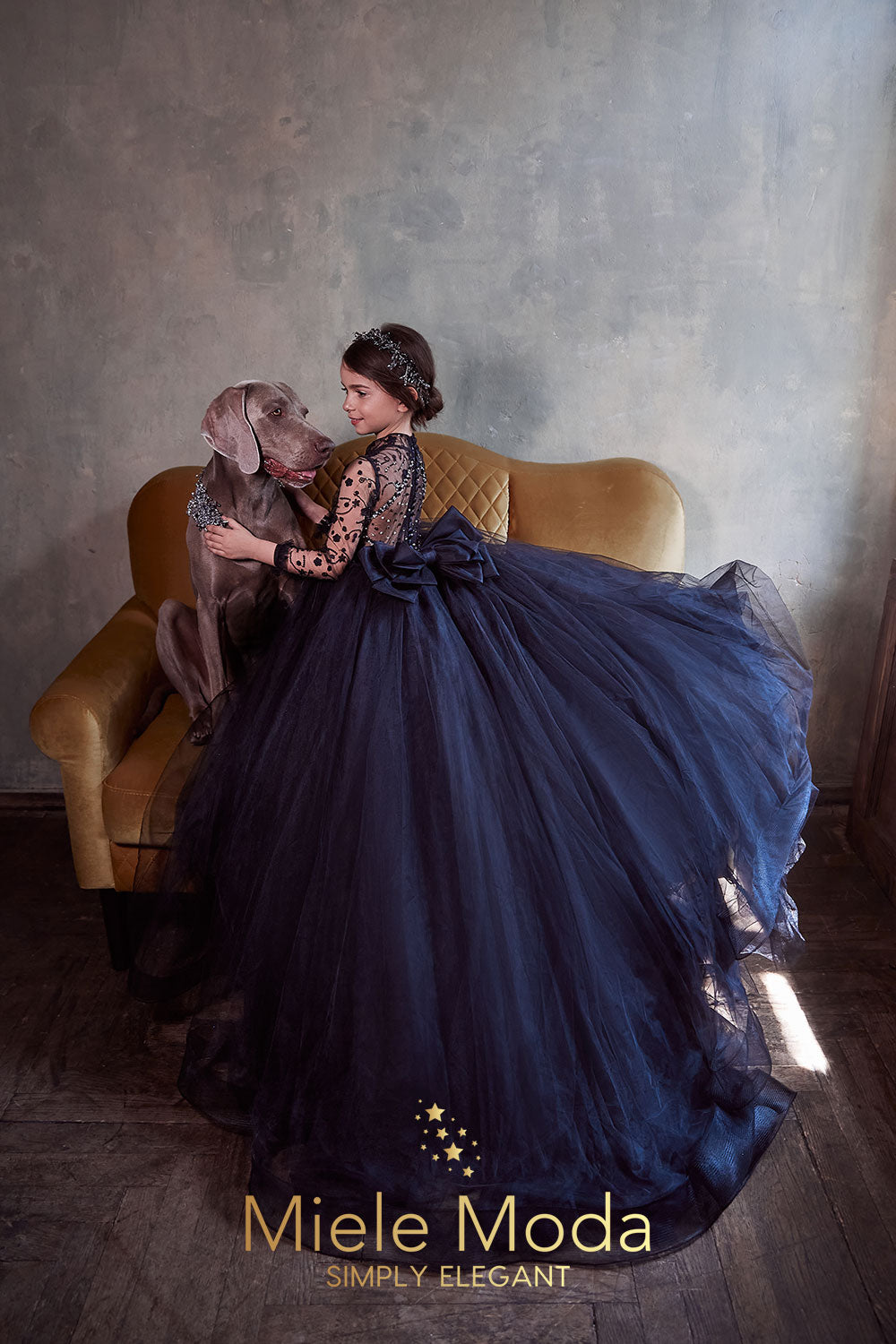 Heléne Flower Girl Luxury Dress