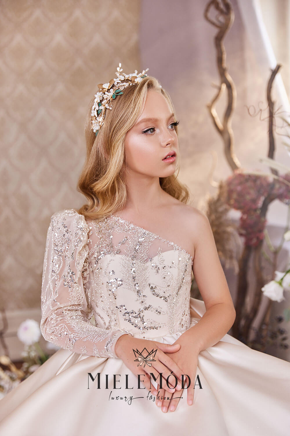 Iliyana Luxury Flower Girl Dress