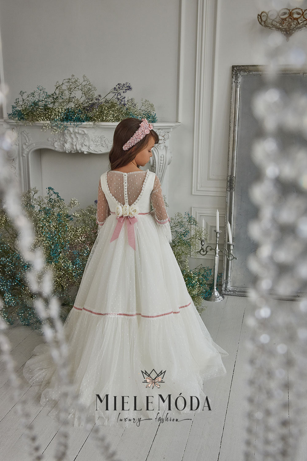 Inez Luxury Flower Girl Communion Dress