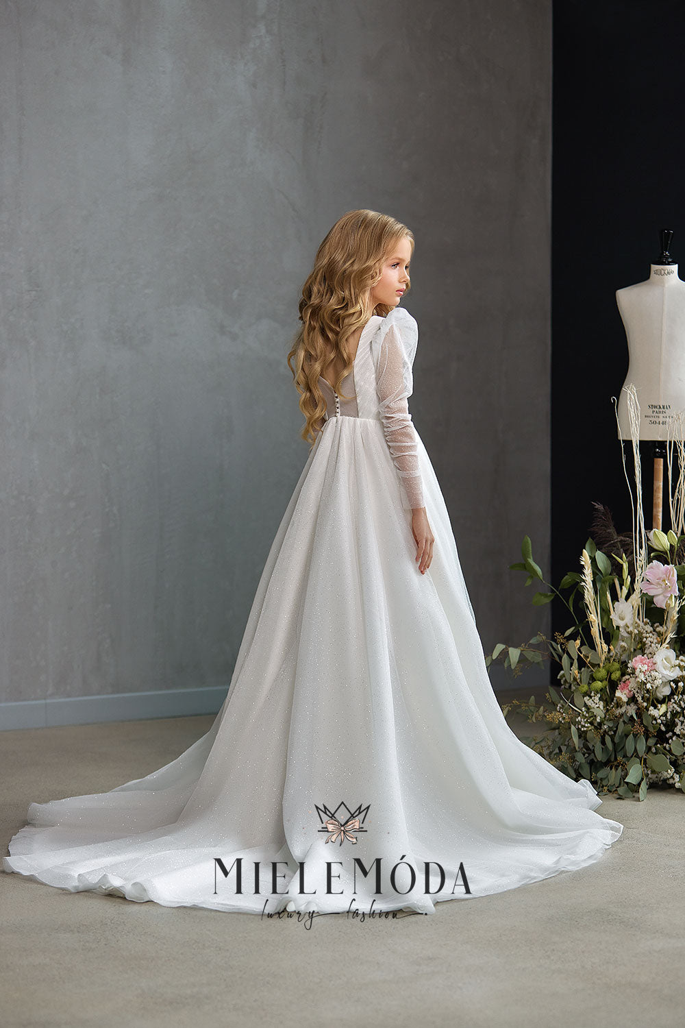 Isadora Luxury Flower Girl Communion Dress