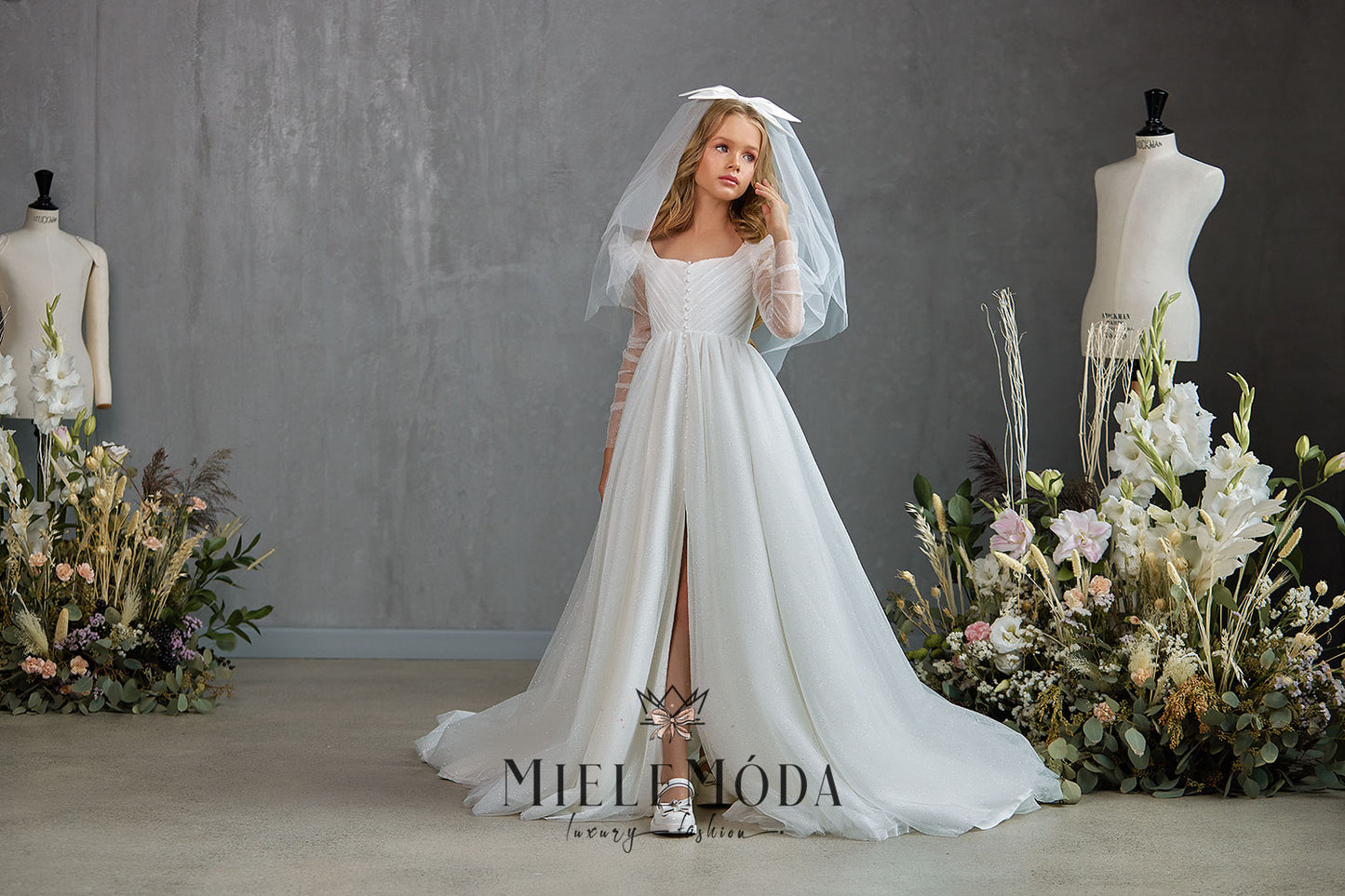 Isadora Luxury Flower Girl Communion Dress