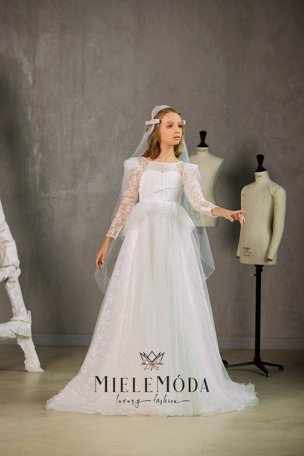 Juana Luxury Flower Girl Communion Dress