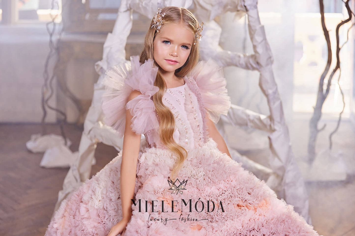 Krasimira Luxury Couture Flower Girl Dress