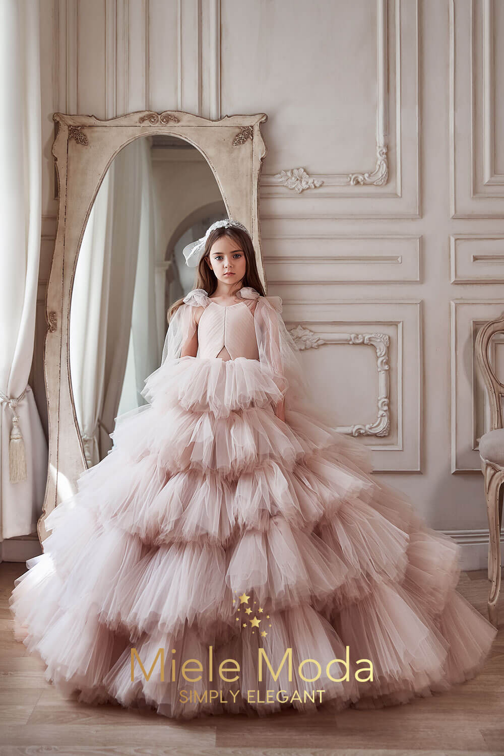 Madeline Luxury Flower Girl Dress - Miele Moda Luxury Fashion Madeline Luxury Flower Girl Dress - Miele Moda Luxury Fashion