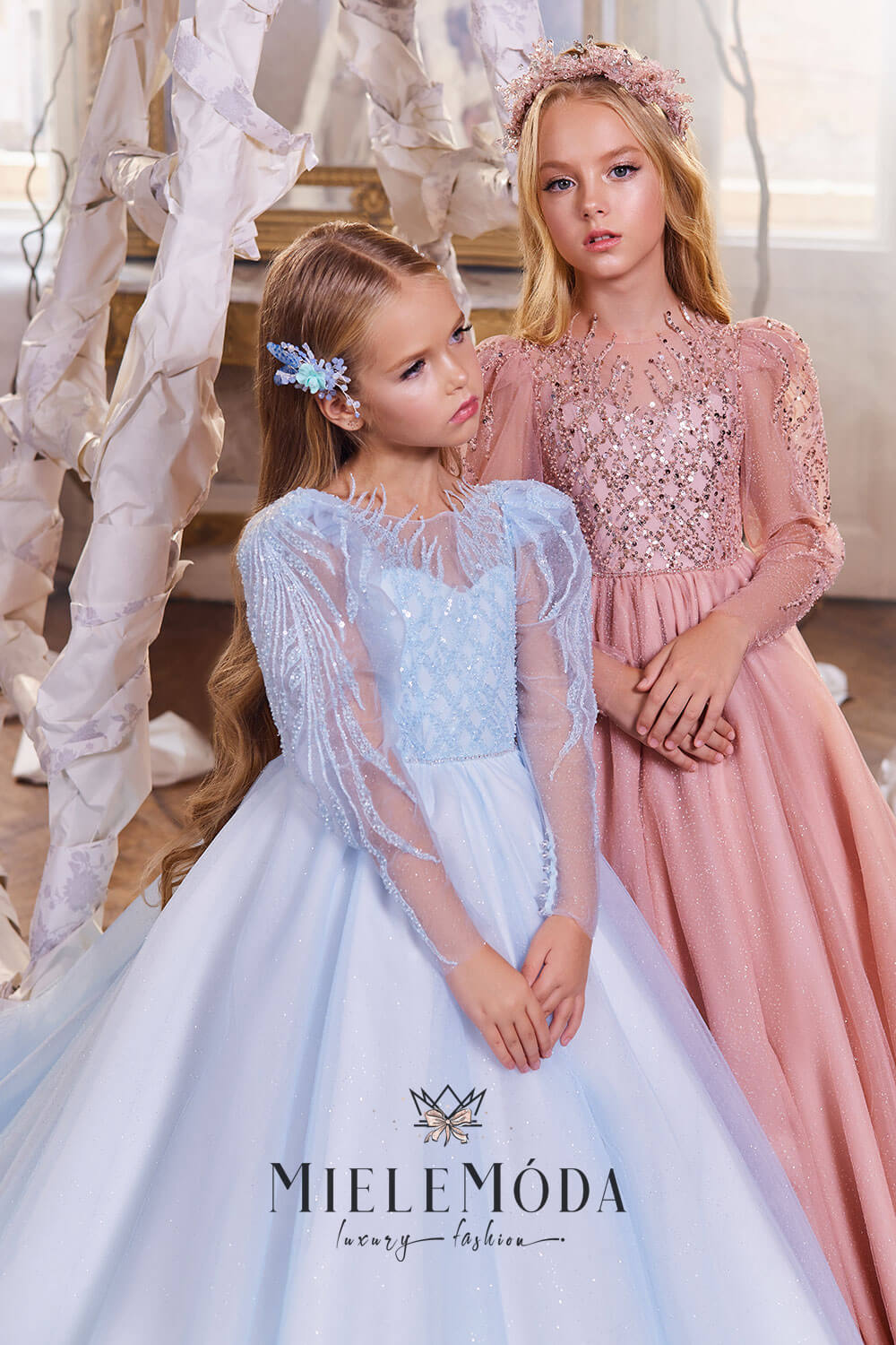 Malyna Luxury Couture Flower Girl Dress