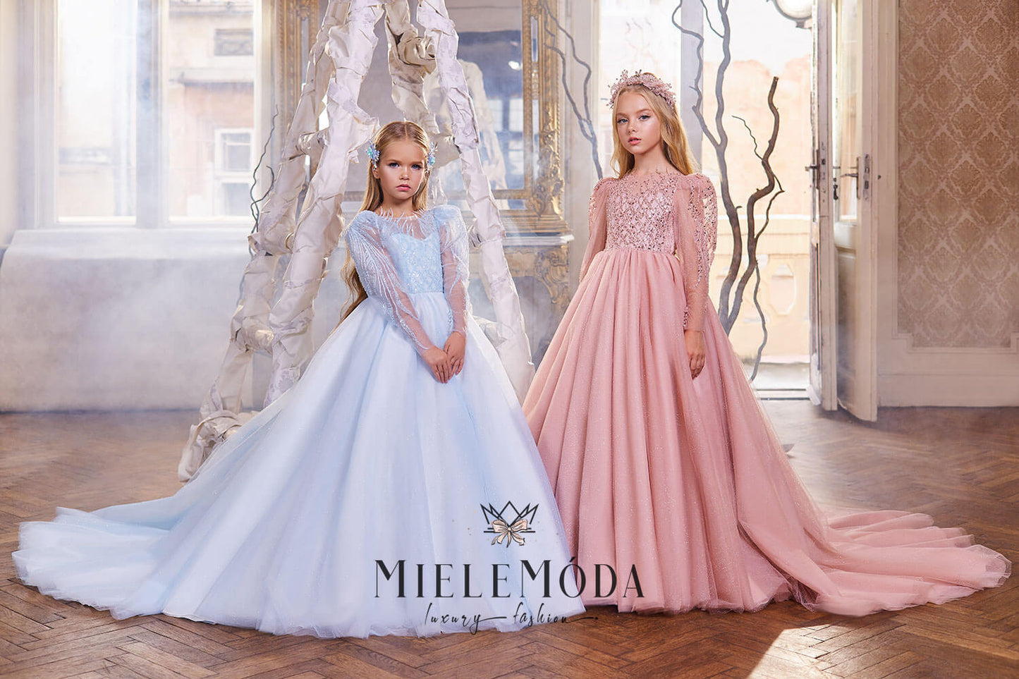Malyna Luxury Couture Flower Girl Dress