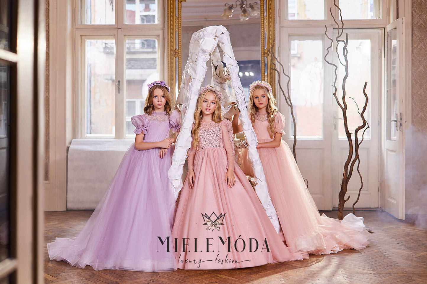 Malyna Luxury Couture Flower Girl Dress