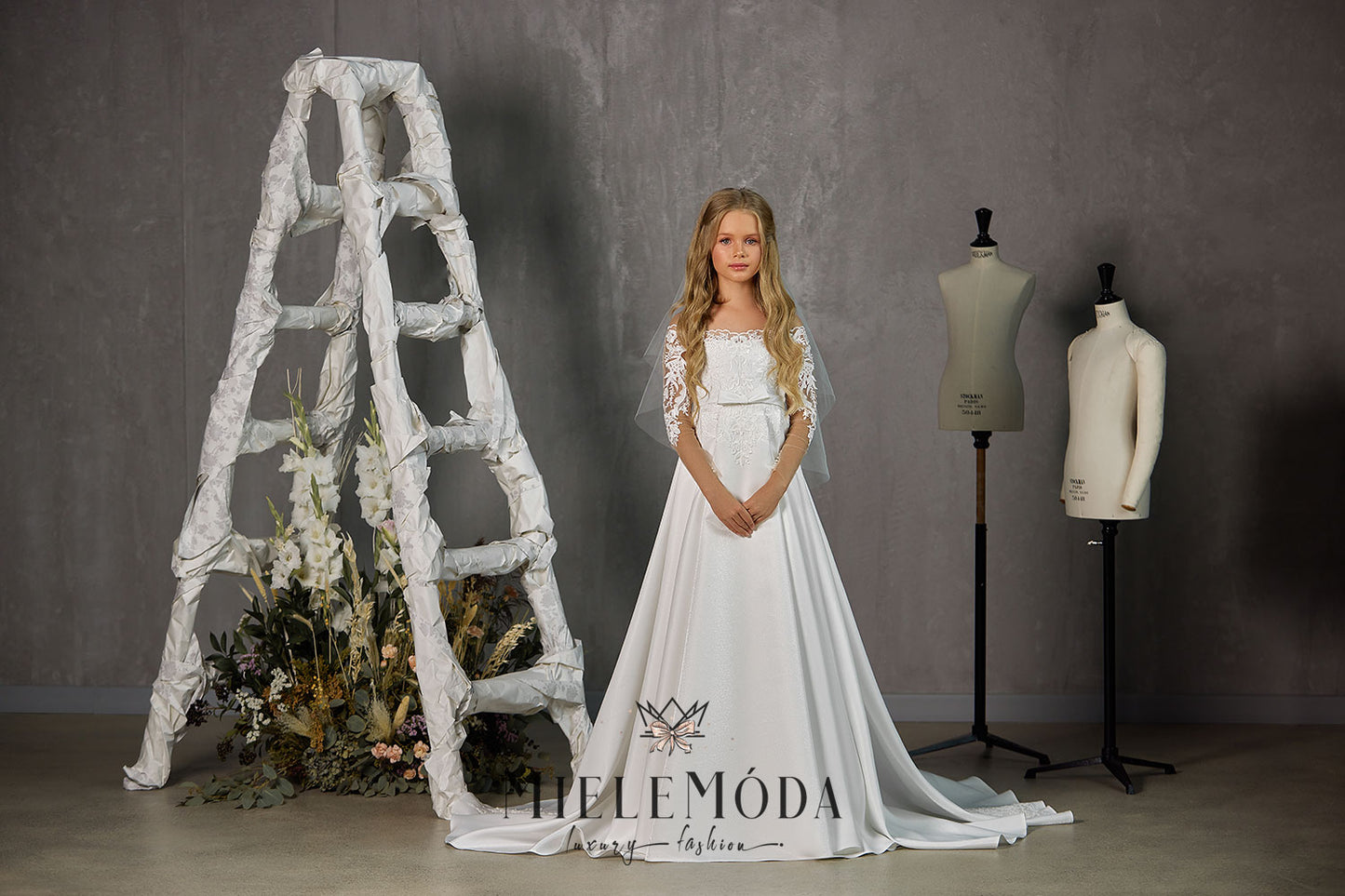 Manuela Luxury Flower Girl Communion Dress