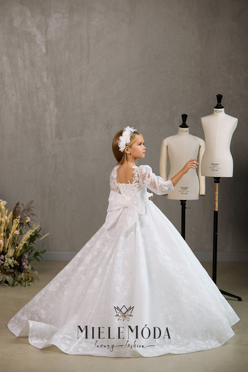 Marina Luxury Flower Girl Communion Dress