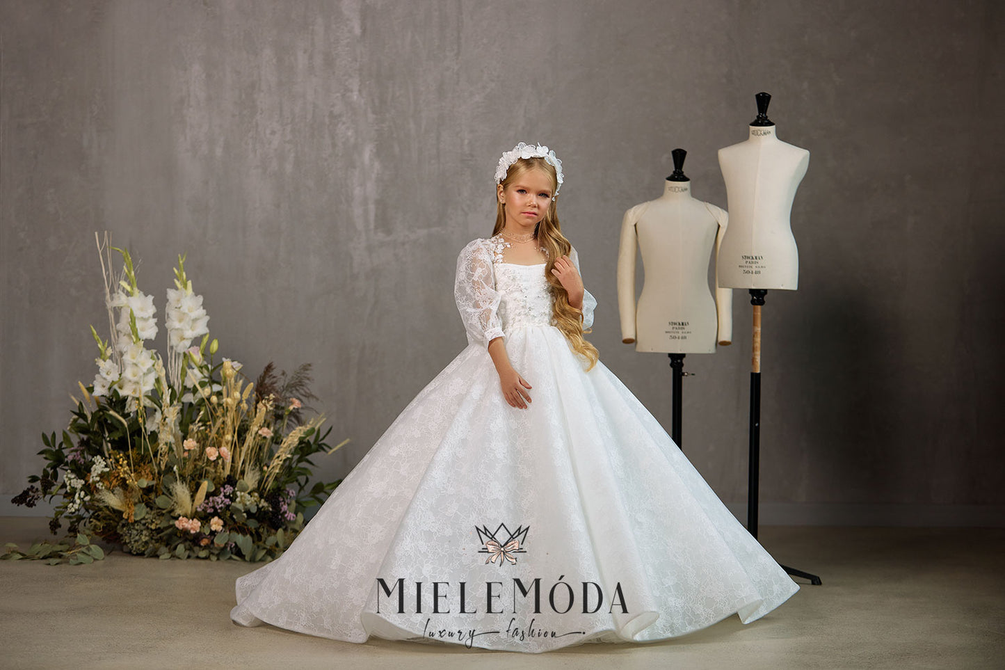 Marina Luxury Flower Girl Communion Dress