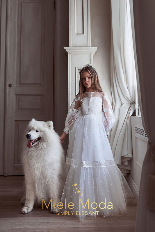 Mélanie Luxury Flower Girl Dress