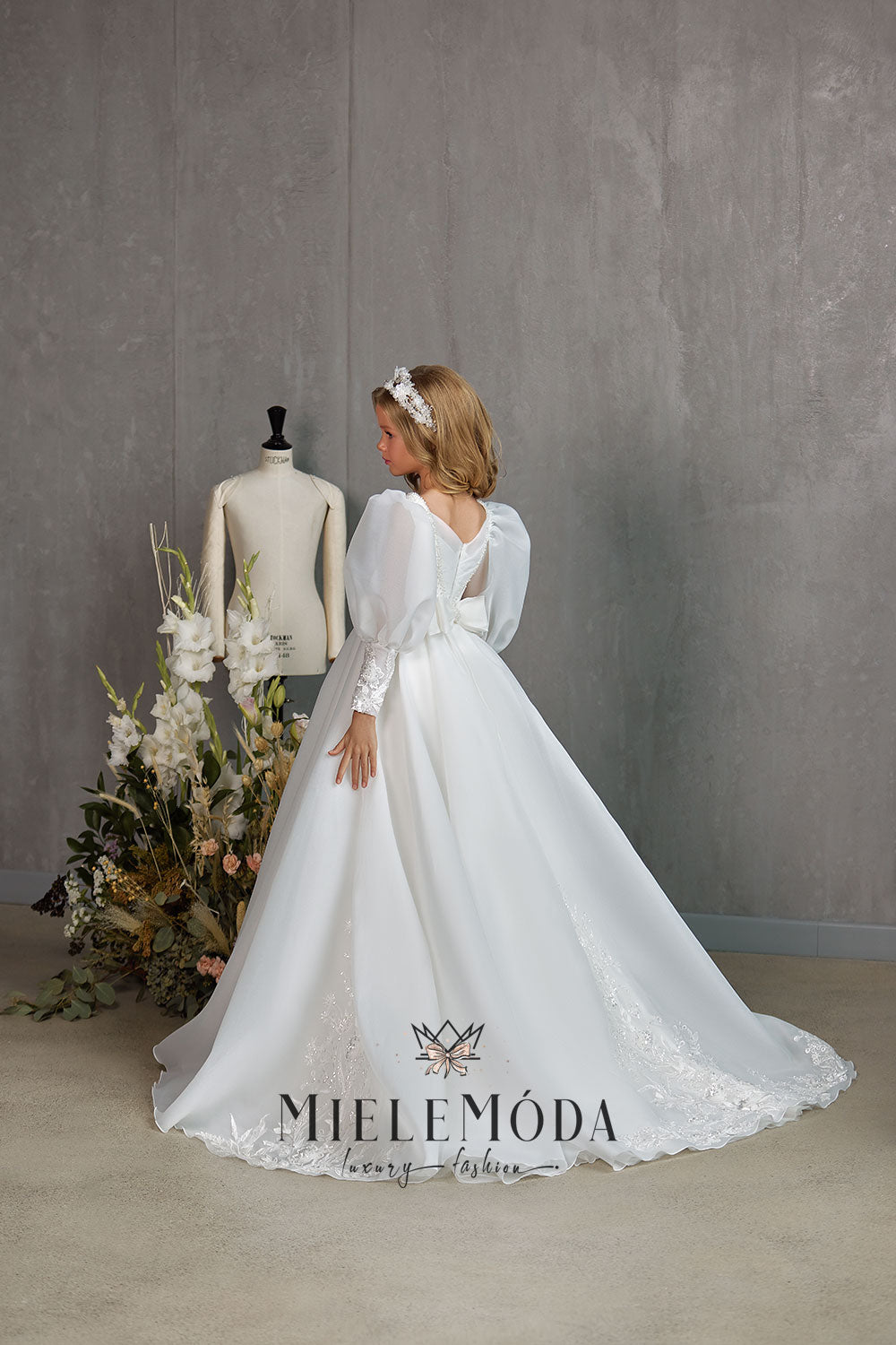 Mercedes Luxury Flower Girl Communion Dress