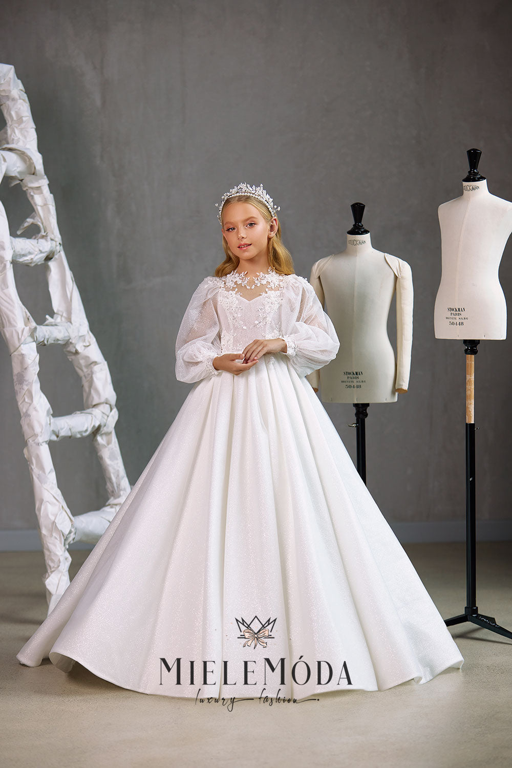 Mila Luxury Flower Girl Communion Dress