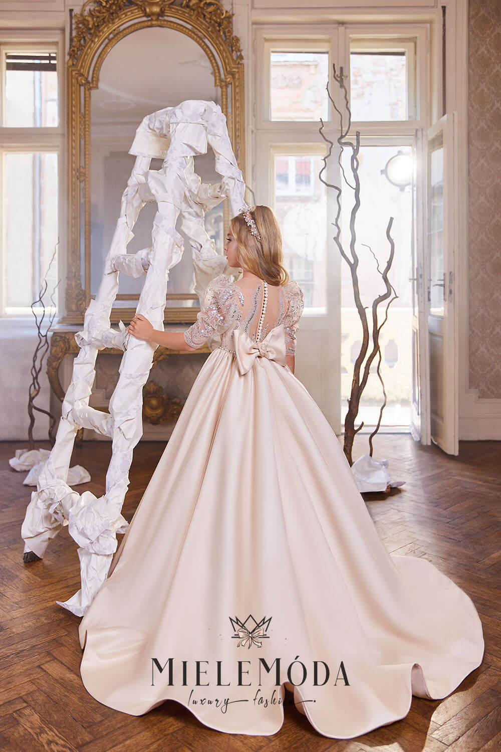 Nadejda Luxury Flower Girl Dress