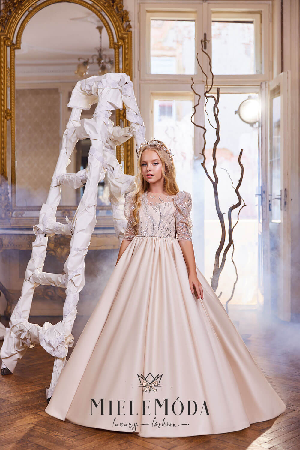 Nadejda Luxury Flower Girl Dress