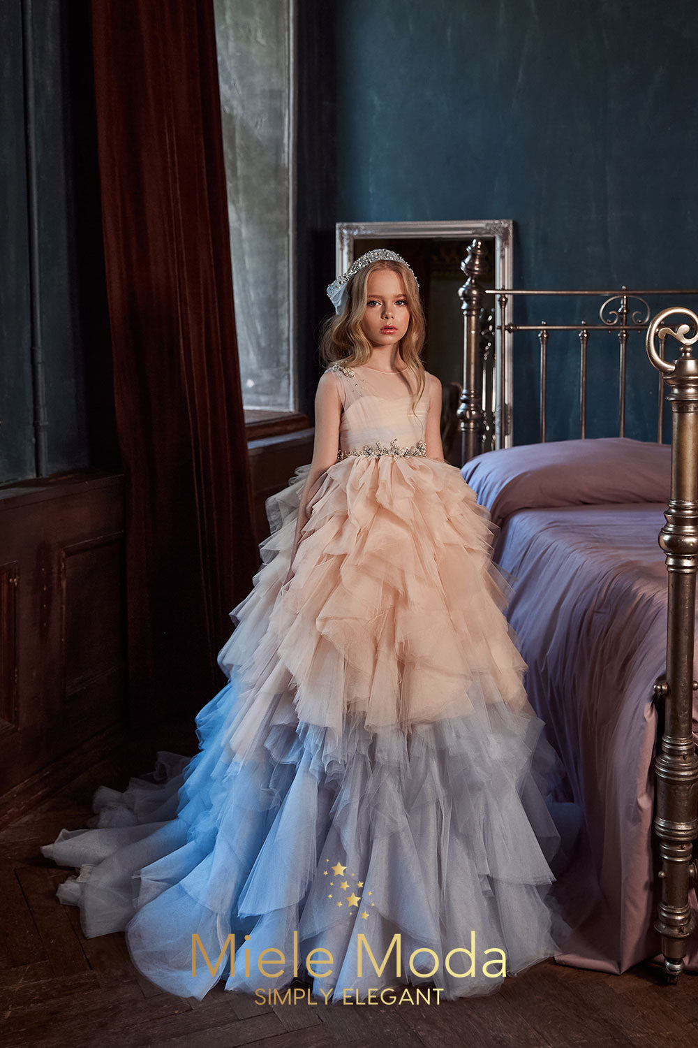 Ninette Ombre Flower Girl Dress - Miele Moda Luxury Fashion Ninette Ombre Flower Girl Dress - Miele Moda Luxury Fashion