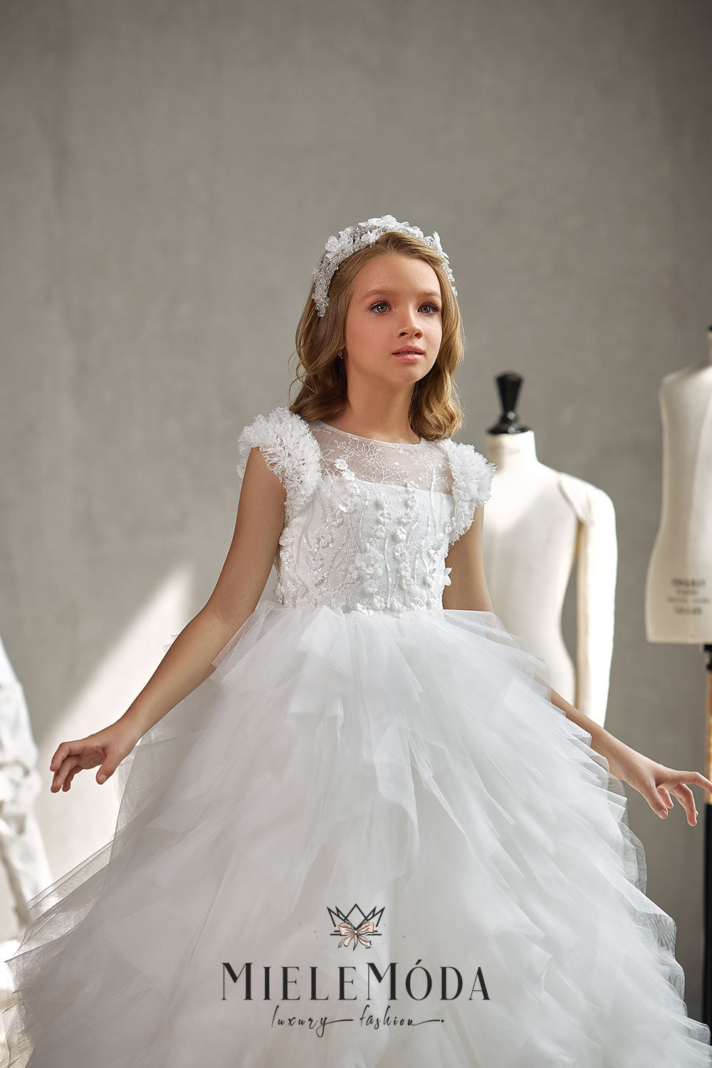 Ramona Luxury Flower Girl Communion Dress
