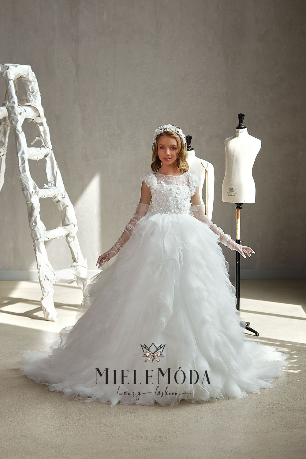 Ramona Luxury Flower Girl Communion Dress