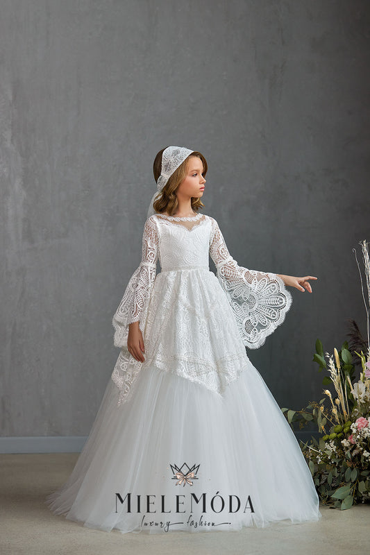 Reina Luxury Flower Girl Communion Dress