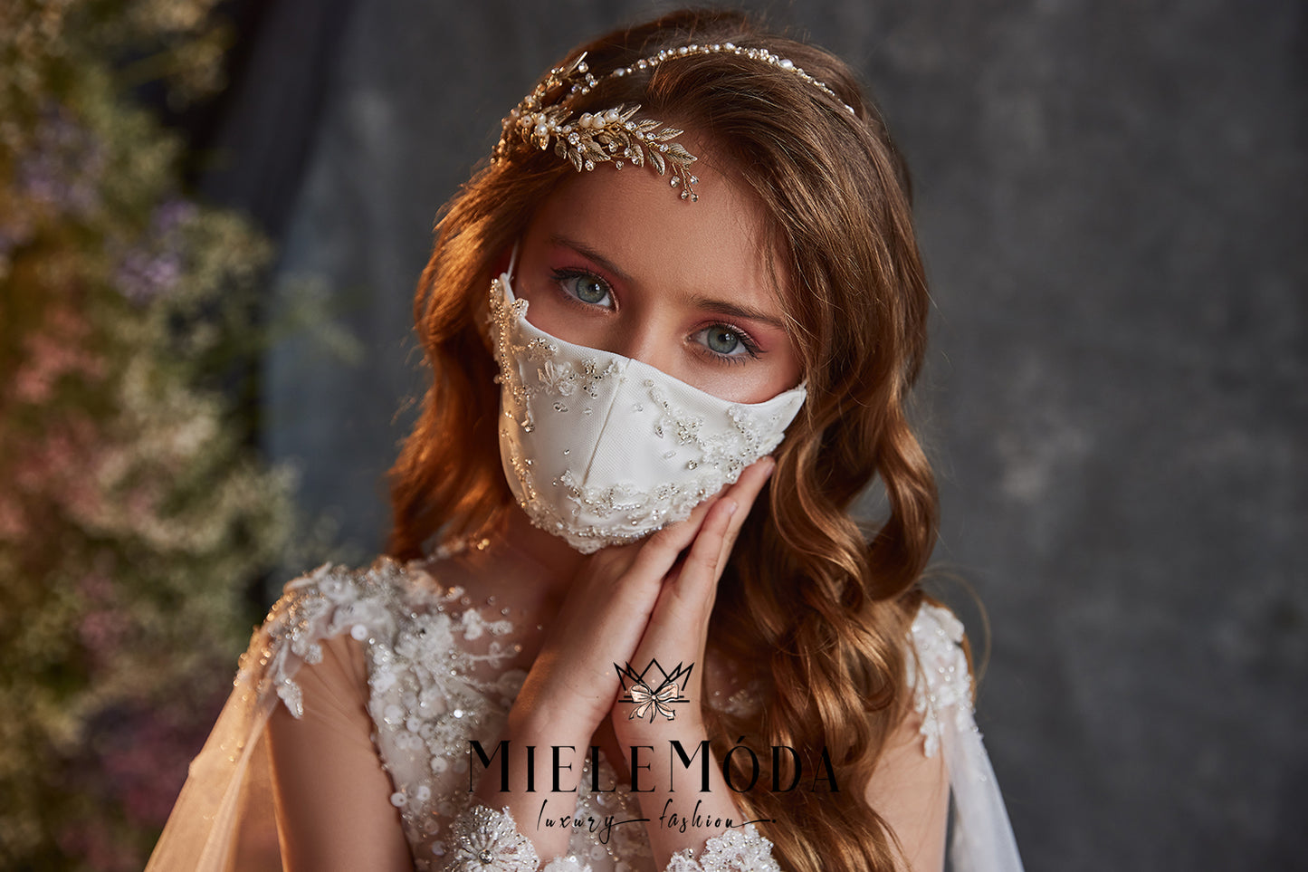 Renata Luxury Flower Girl Dress with Cape