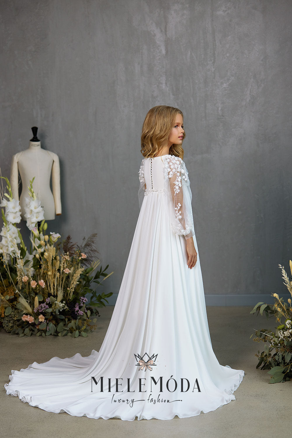 Sierra Luxury Flower Girl Communion Dress