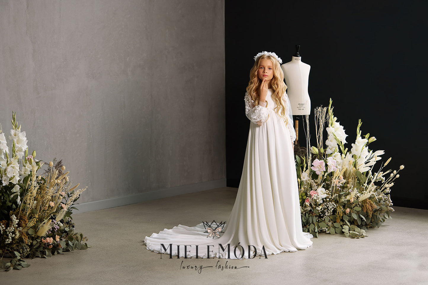 Sierra Luxury Flower Girl Communion Dress