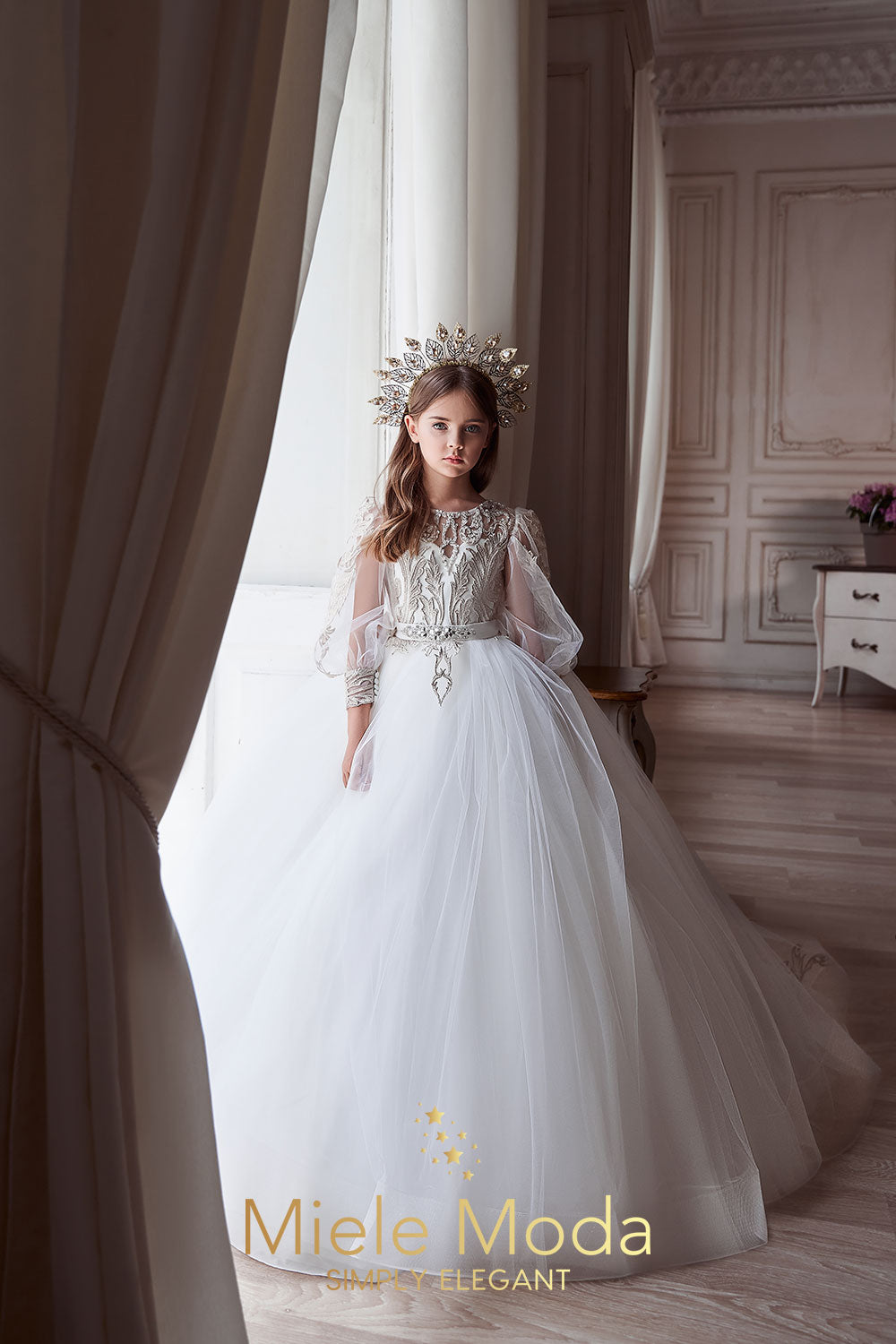 Simone Luxury Flower Girl Dress