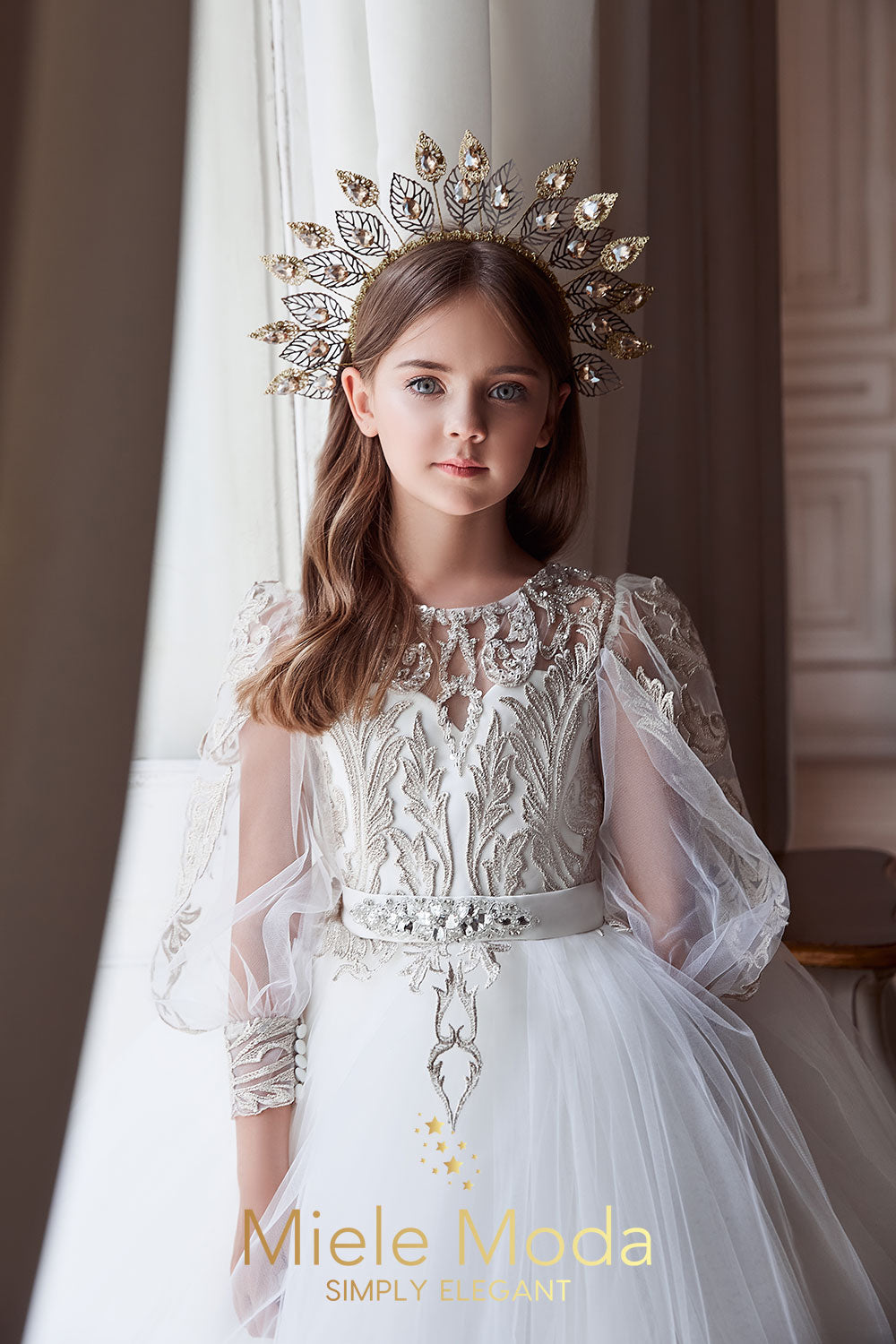 Simone Luxury Flower Girl Dress