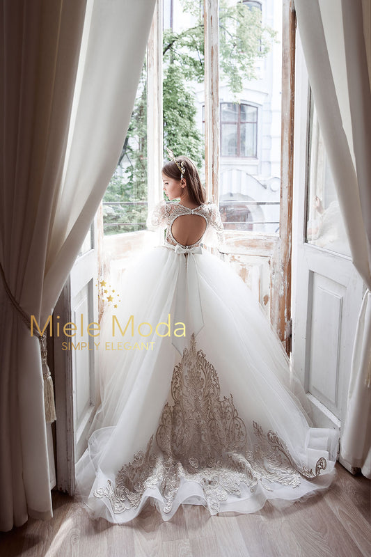 Simone Luxury Flower Girl Dress