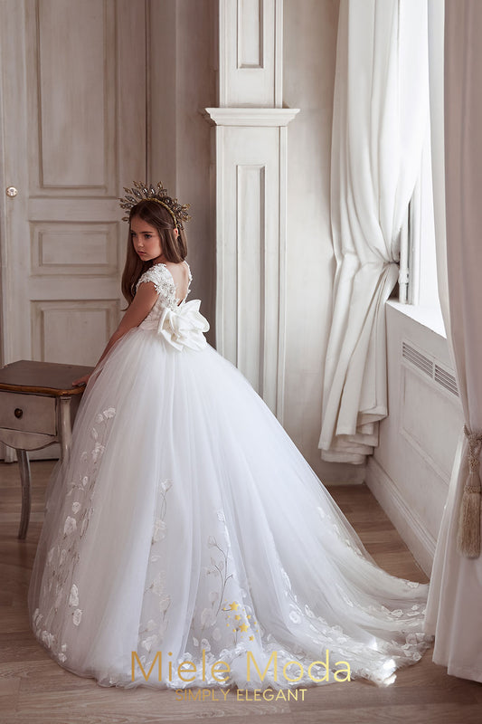 Stéphanie Luxury Flower Girl Dress