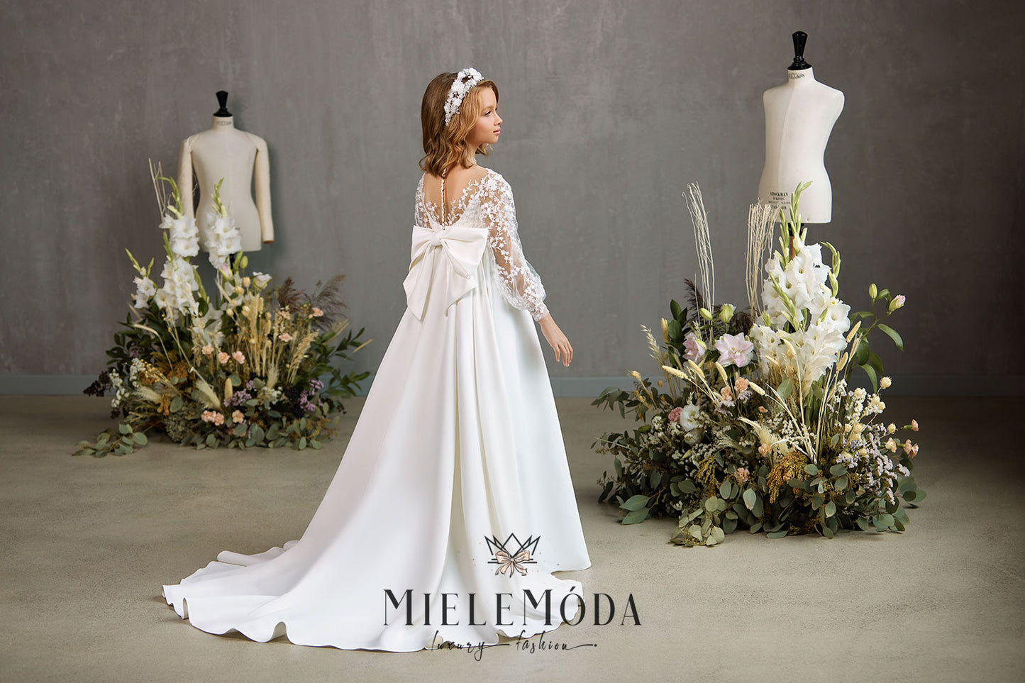 Tia Luxury Flower Girl Communion Dress