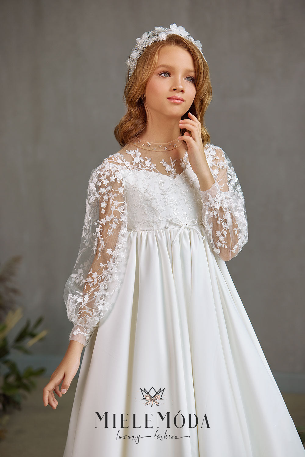 Tia Luxury Flower Girl Communion Dress