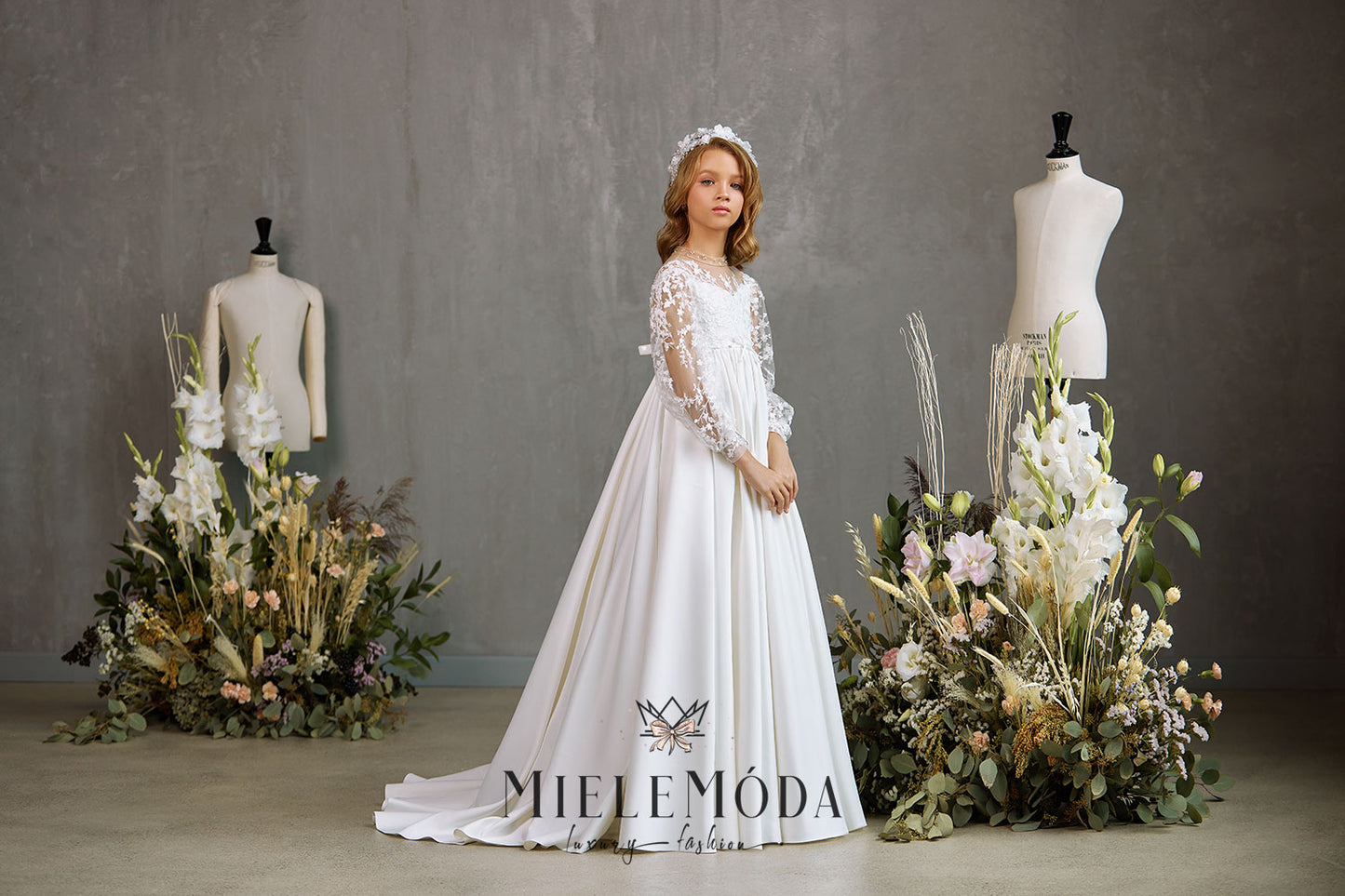 Tia Luxury Flower Girl Communion Dress