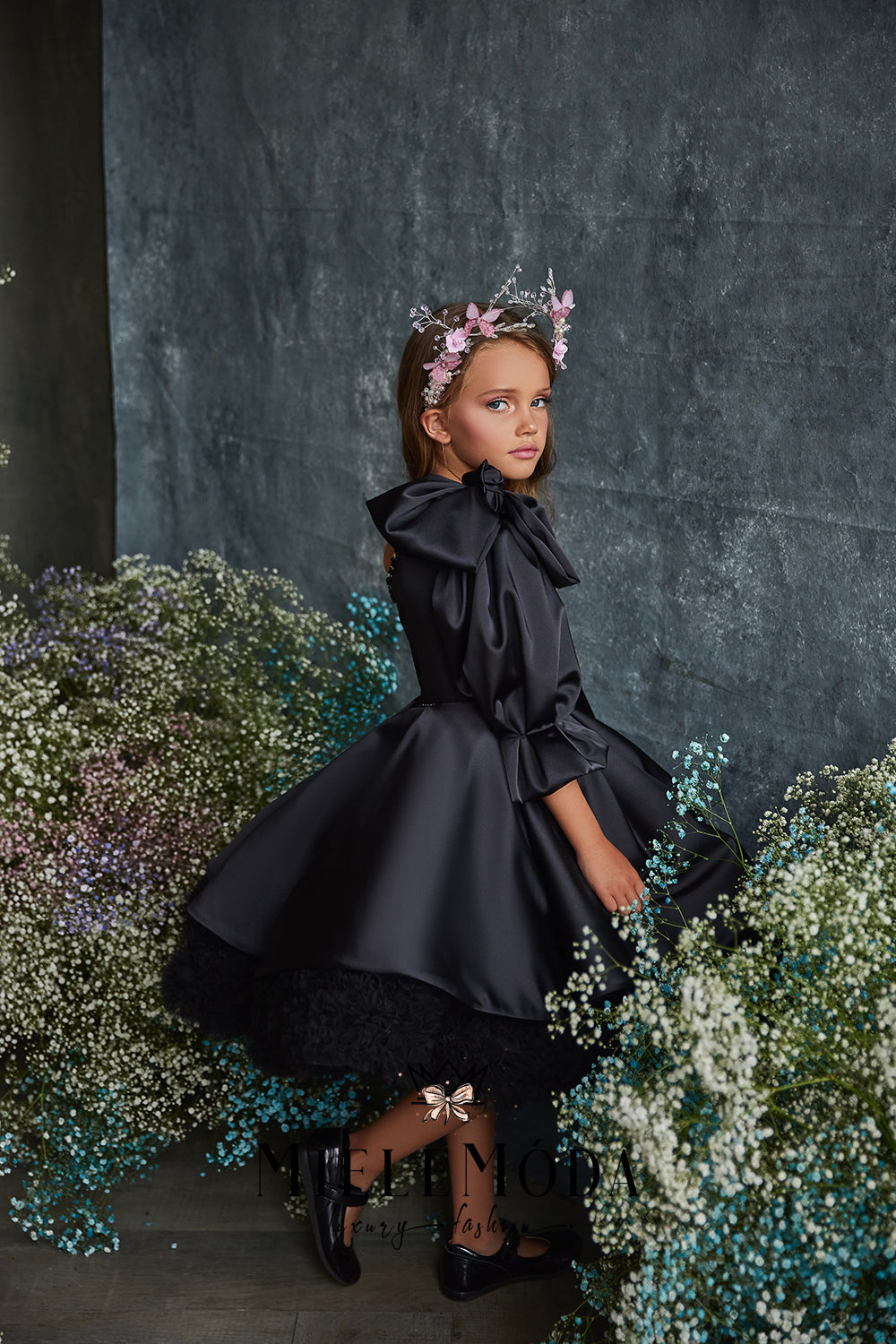 Valeria Luxury Birthday Flower Girl Dress