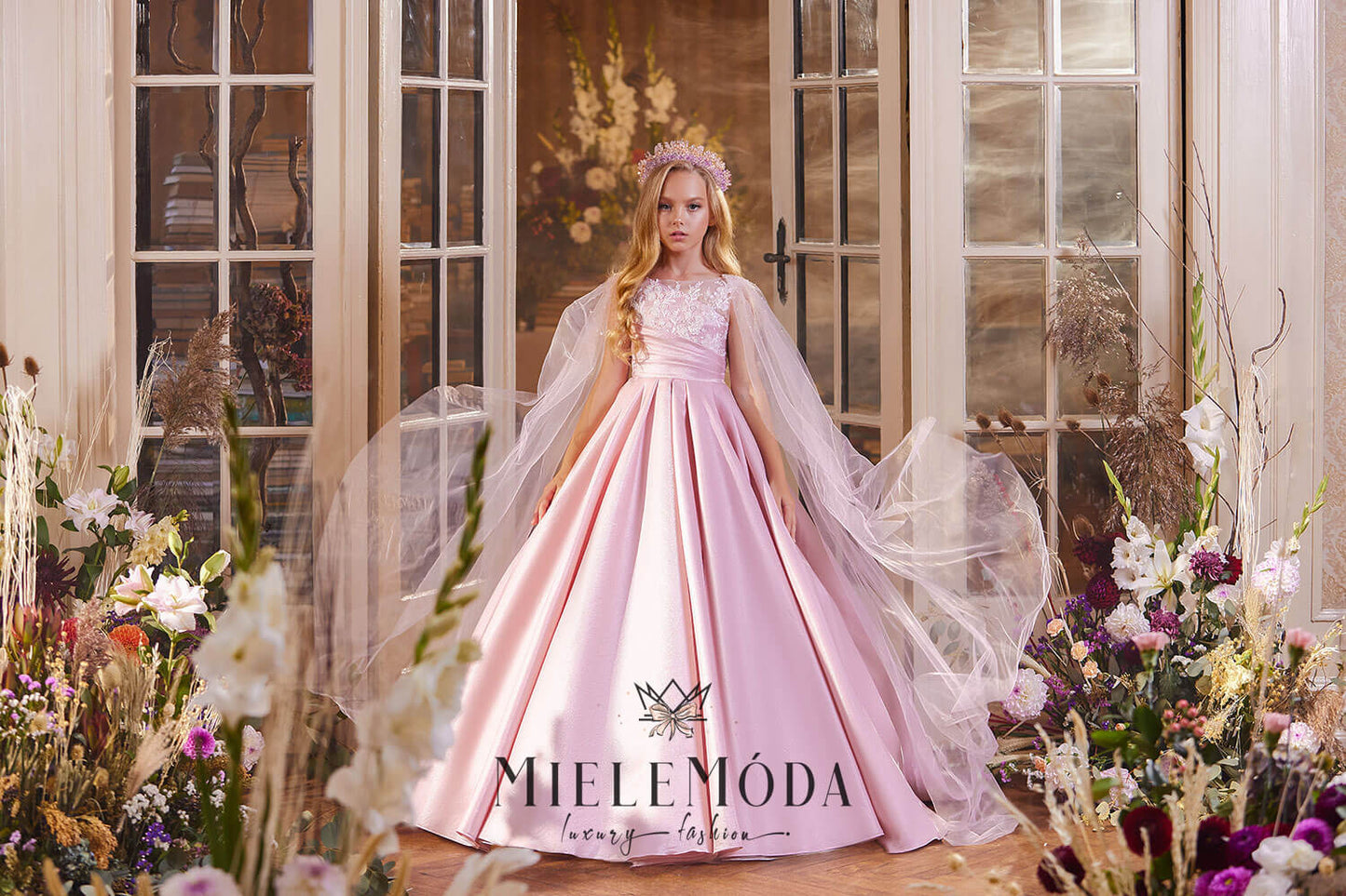 Varvara Luxury Flower Girl Dress