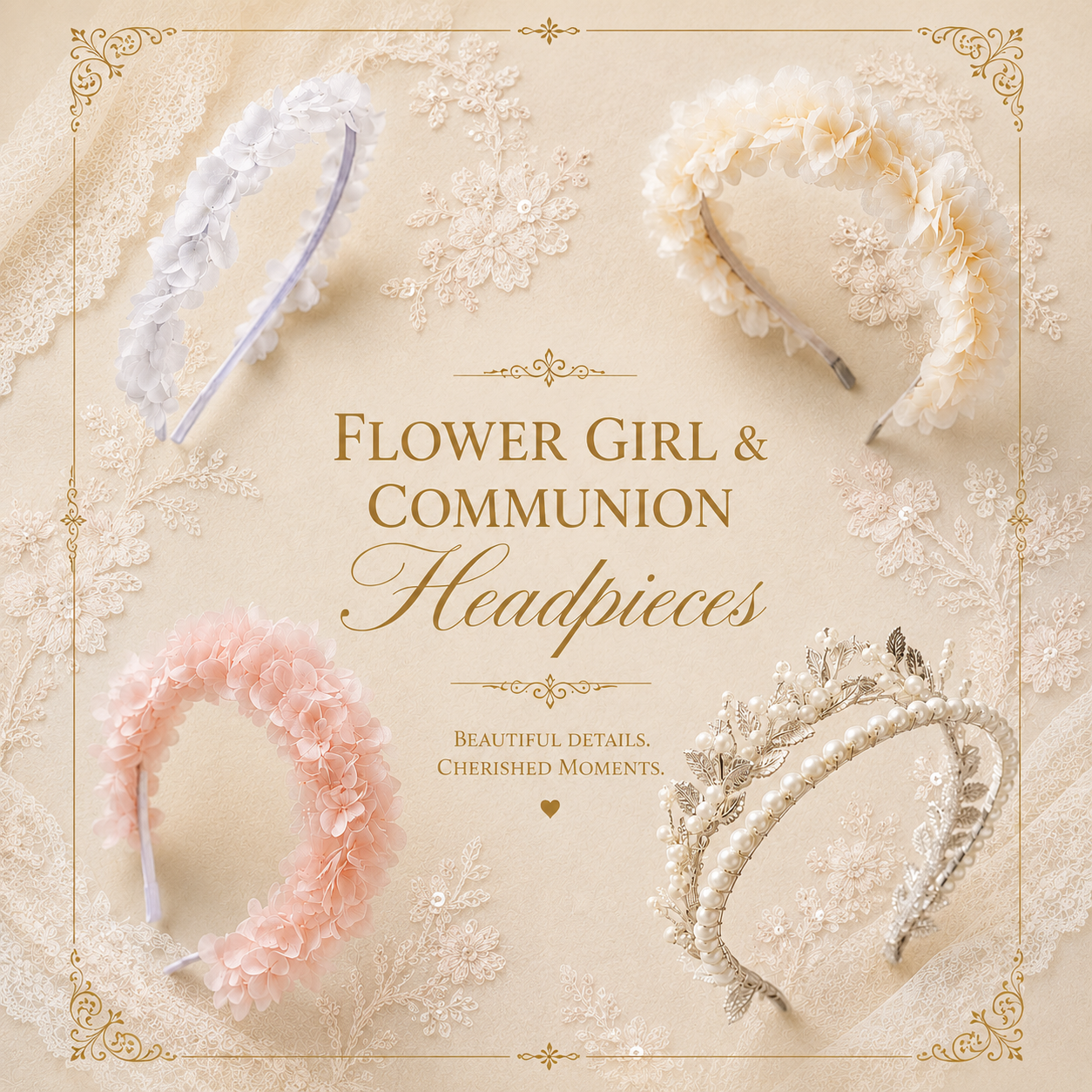 Flower Girl & First Communion Headpieces