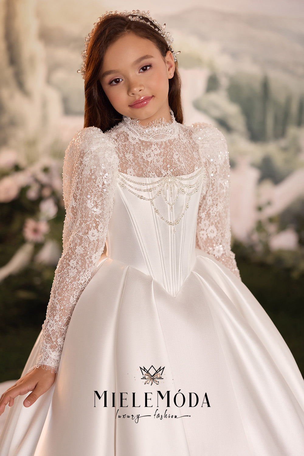 Adelina Couture Flower Girl Communion Dress