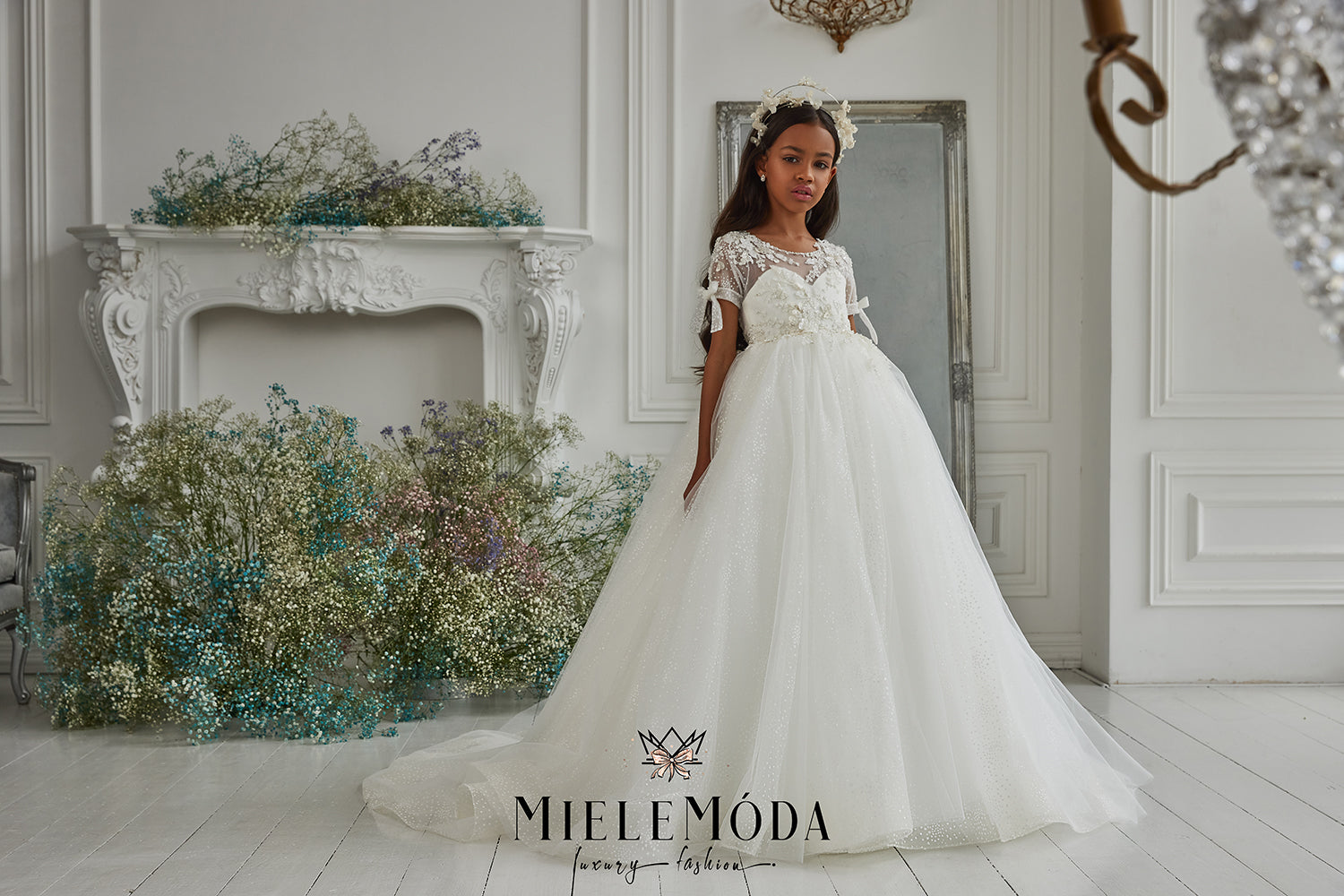 Ivory first communion dress store