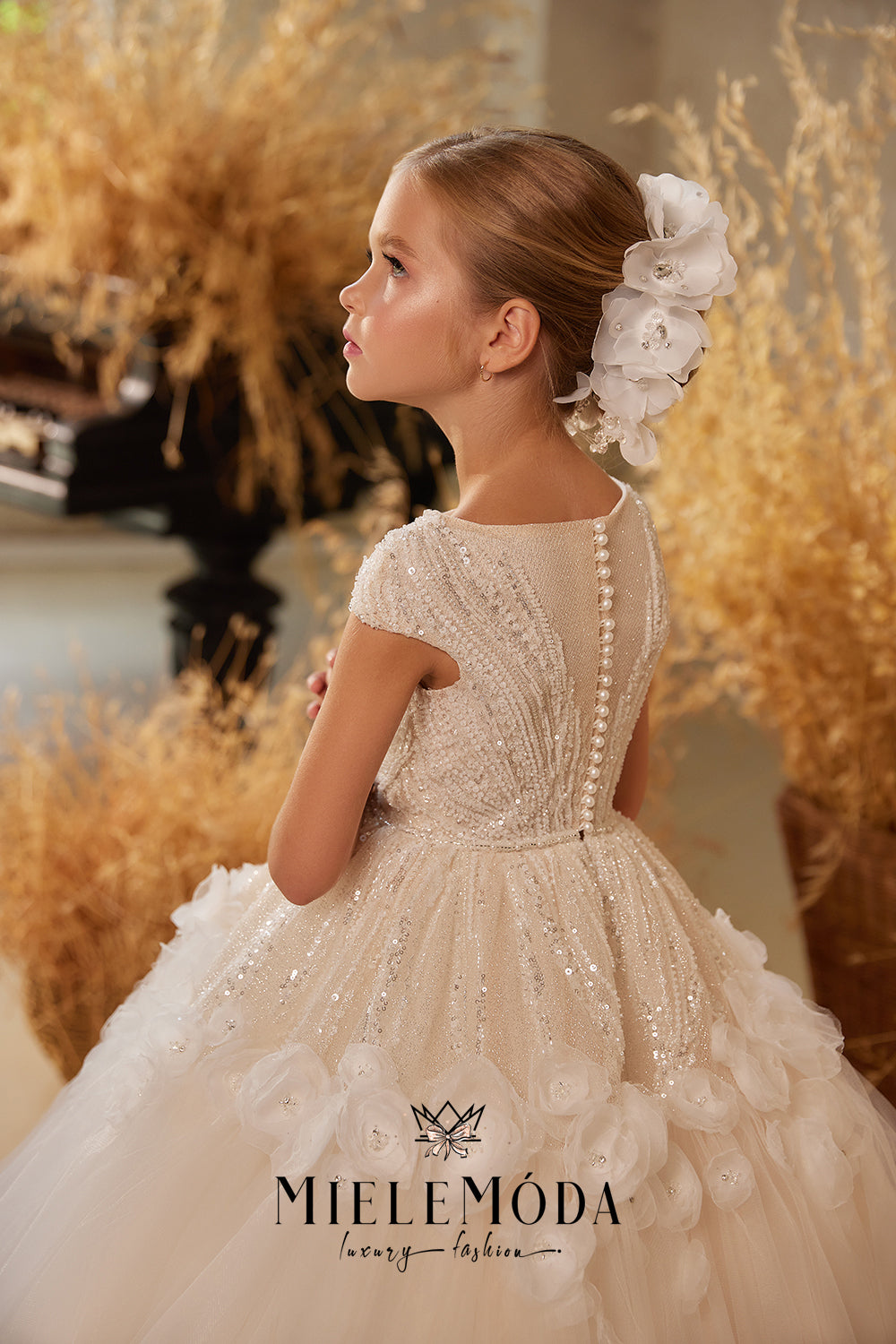 Ambretta Luxury Couture Flower Girl Dress