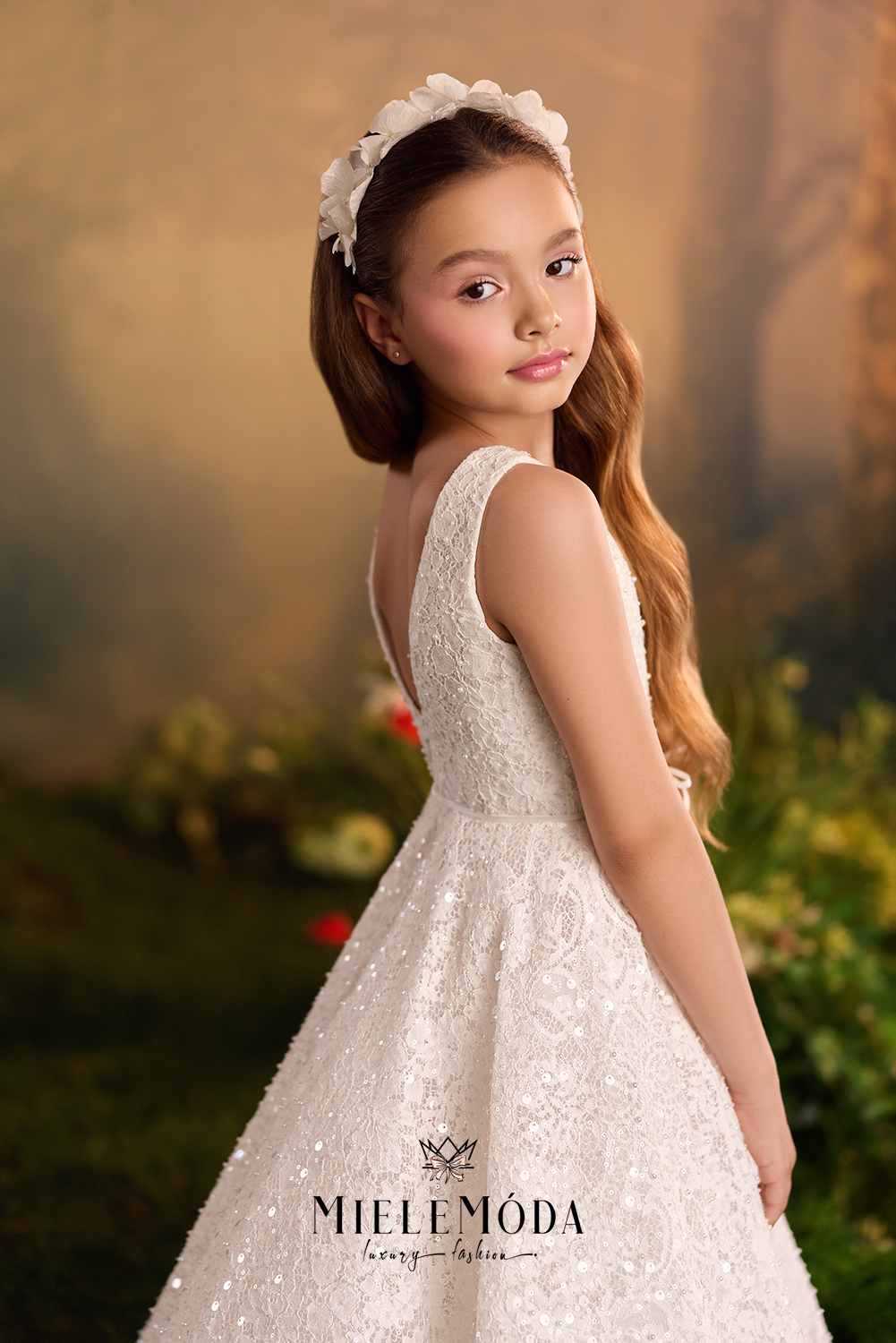 Annette Flower Girl Luxury Communion Dress