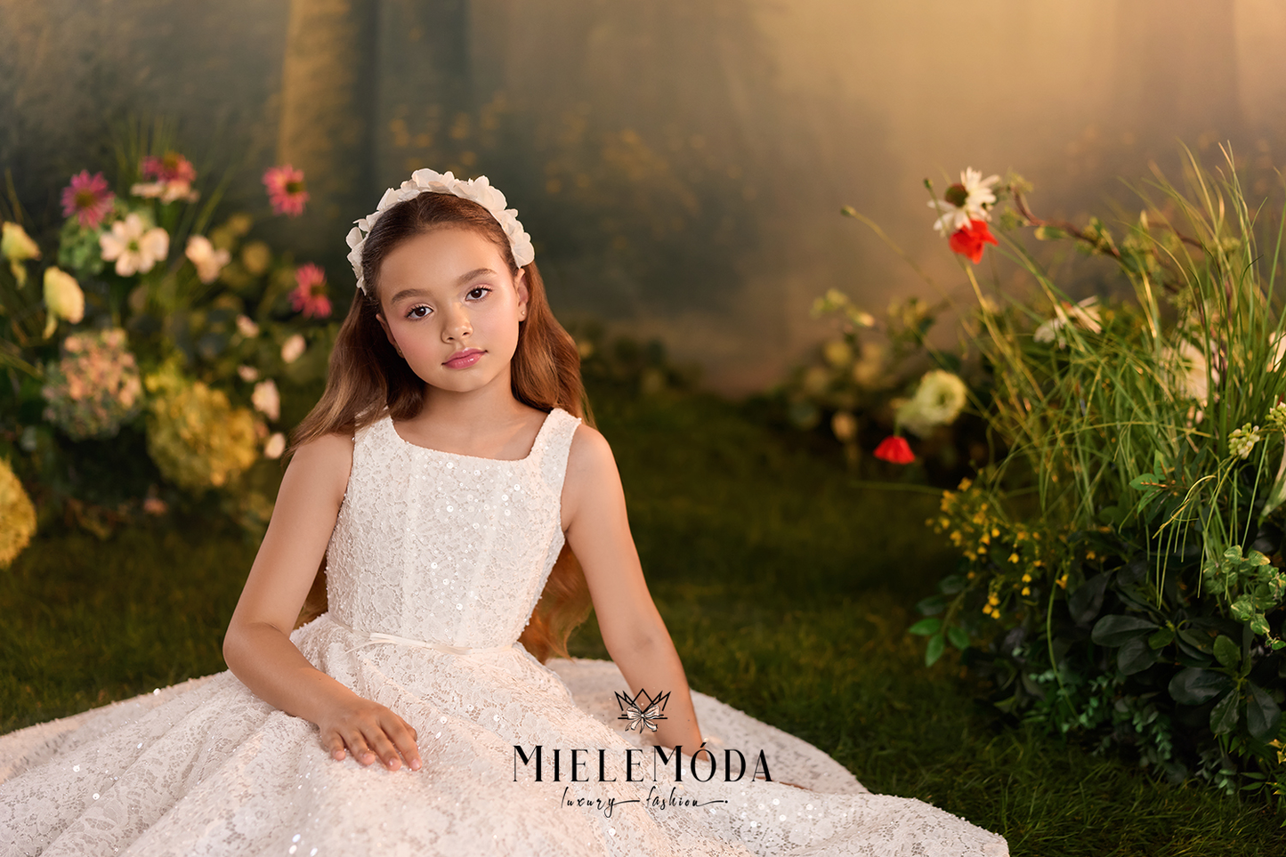 Annette Flower Girl Luxury Communion Dress