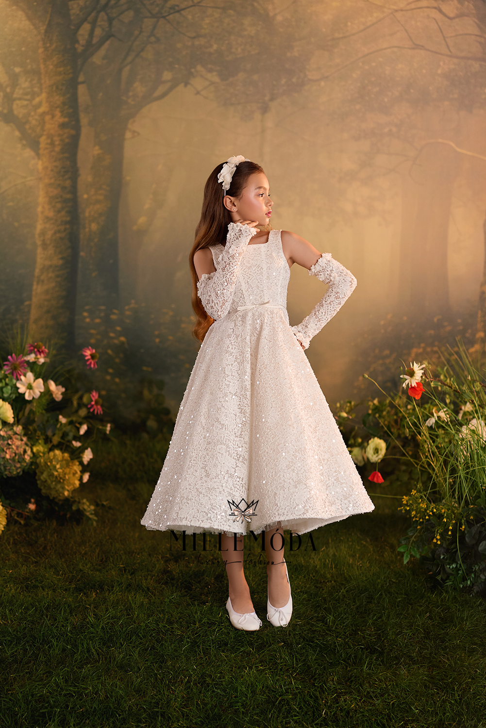 Annette Flower Girl Luxury Communion Dress