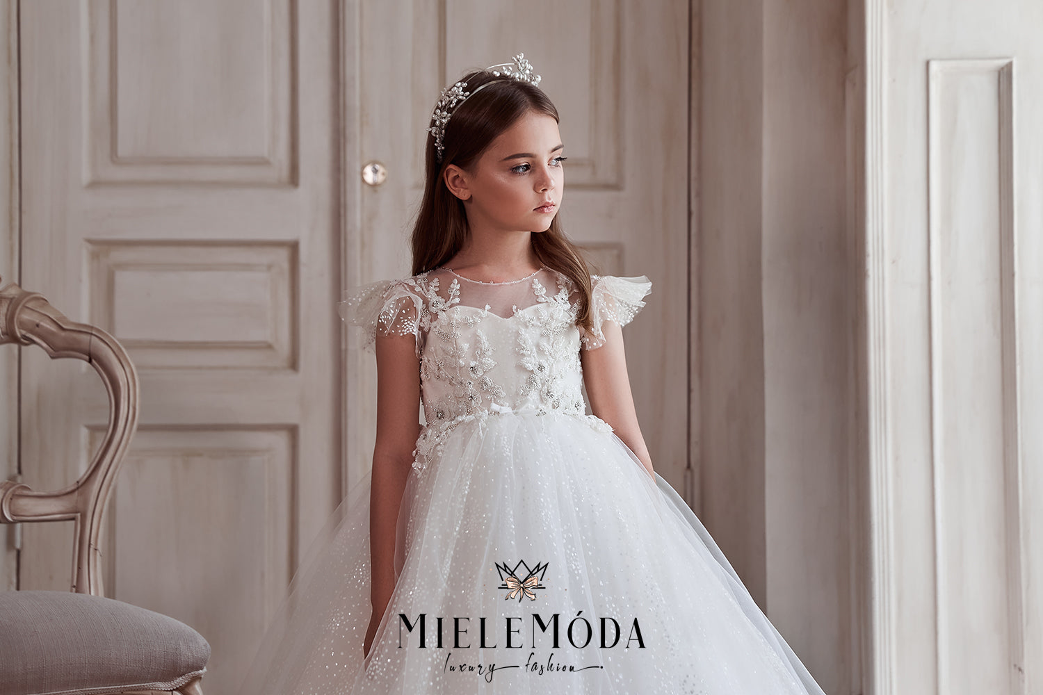 Aurelia Couture Communion Flower Girl Dress Aurelia Couture Communion Flower Girl Dress