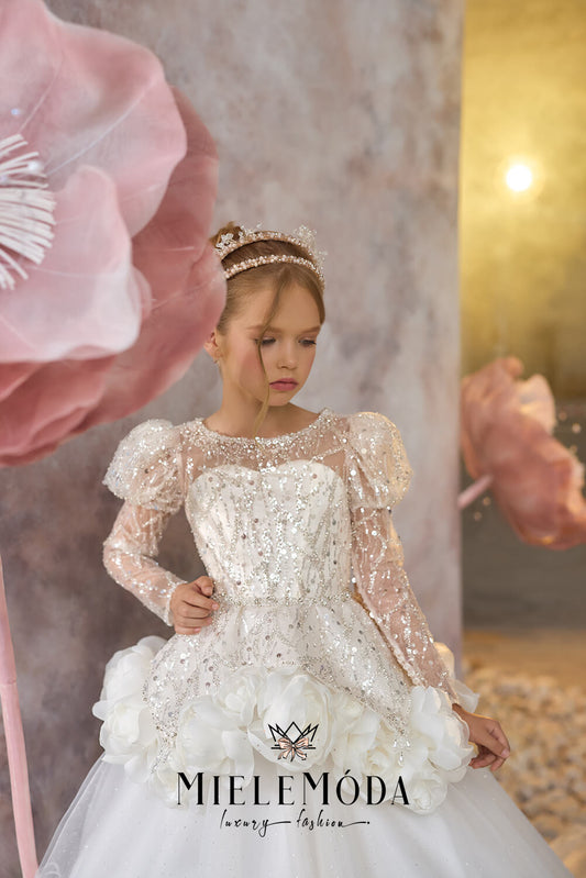 Aurora Bloom Couture Communion Dress